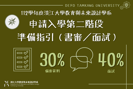 【申請入學】112學年度大學部個人申請準備指引(書審/面試)
